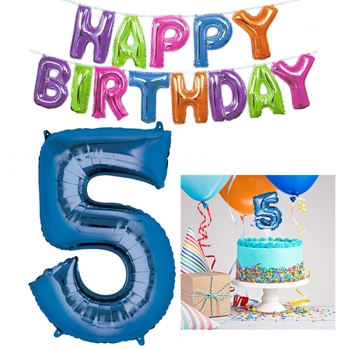 5th Birthday Balloon Party Pack