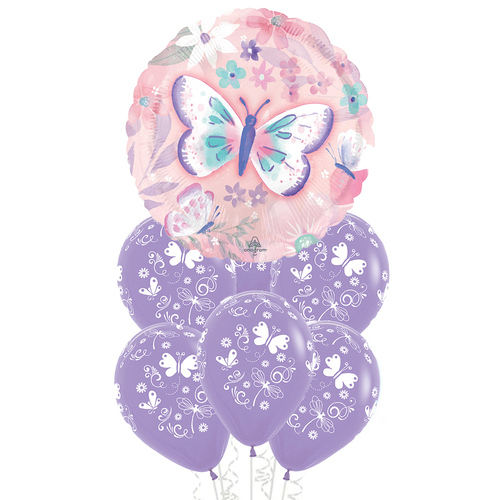 Flutters Butterfly Purple Balloon Party Pack