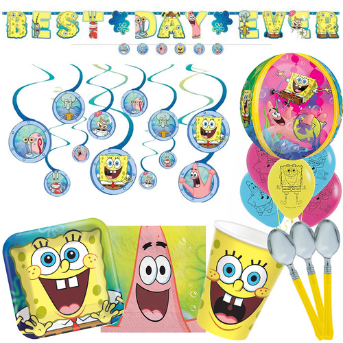 SpongeBob Squarepants 8 Guest Birthday Party Pack