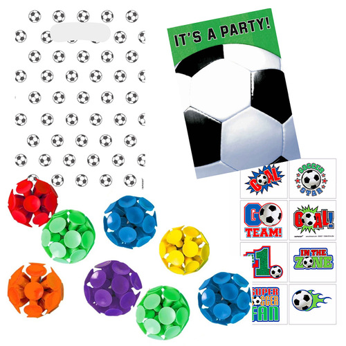 Soccer 8 Guest Birthday Loot Favour Pack