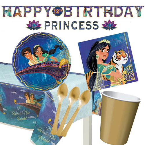 Disney Aladdin & Jasmine 8 Guest Birthday Party Pack