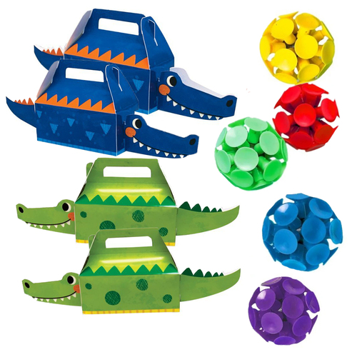 Alligator 8 Guest Reptile Loot Favour Party Pack