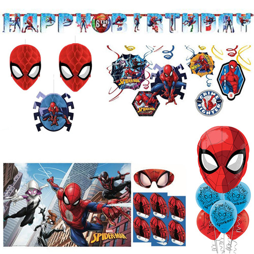 Spiderman Happy Birthday Decorating Party Pack