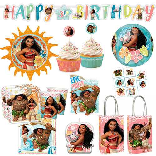 Moana 16 Guest Deluxe Party Pack