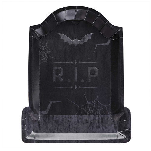 Halloween Pick Your Poison Tombstone Paper Plates 8 Pack